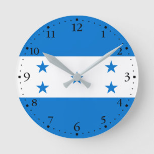 Horloge Ronde Drapeau du Honduras