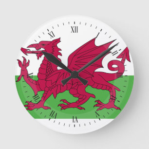 Horloge Ronde Drapeau du Pays de Galles