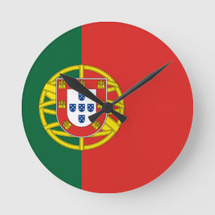 Horloge Ronde Drapeau du Portugal