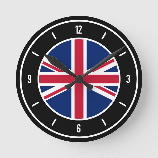 Horloge Ronde Drapeau du Royaume-Uni (Recto)