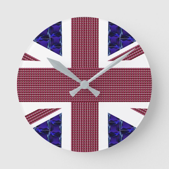 Horloge Ronde Drapeau du Royaume-Uni, Angleterre, Grande-Bretagn (Recto)