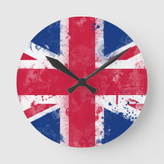 Horloge Ronde Drapeau du Royaume-Uni ou de l'Union Jack