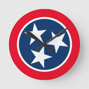 Horloge Ronde Drapeau du Tennessee
