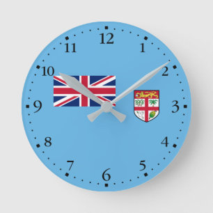 Horloge Ronde Drapeau Fidji