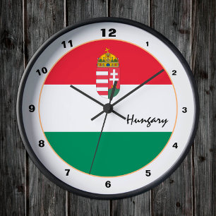 Horloge Ronde Drapeau hongrois moderne, Hongrie tendance Accueil