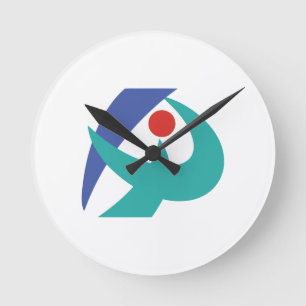 Horloge Ronde Drapeau Iga, Mie, Japon