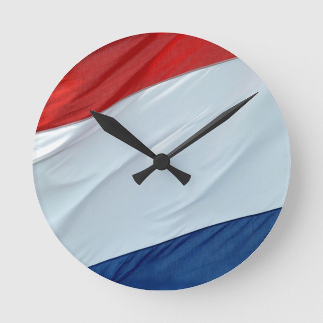 Horloge Ronde drapeau néerlandais (Recto)