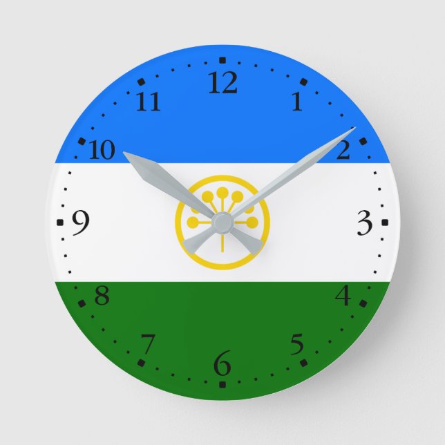 Horloge Ronde Drapeau patriotique de Bachkortostan (Recto)