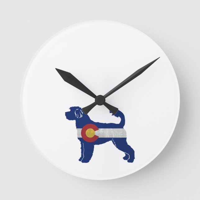 Horloge Ronde Drapeau Portugais du Colorado (Recto)
