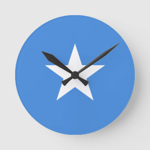 Horloge Ronde drapeau somalien