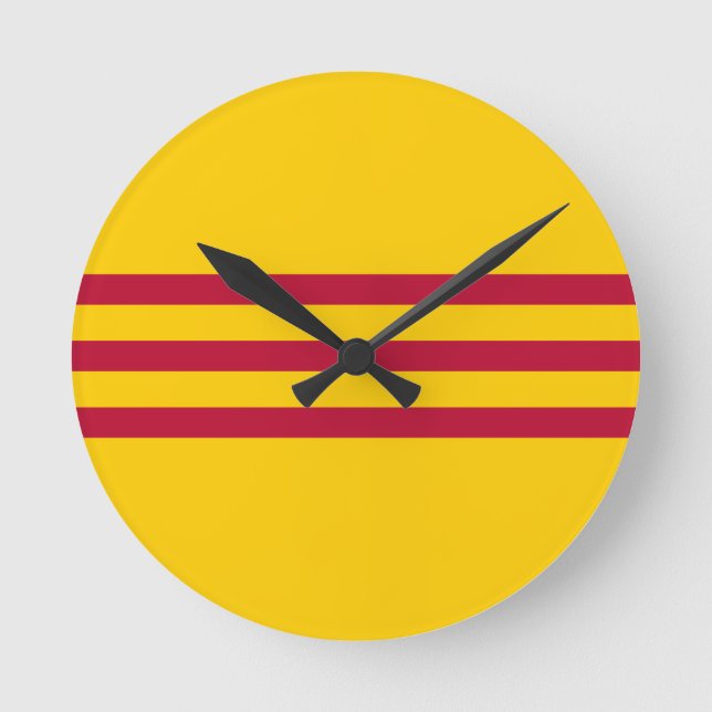 Horloge Ronde Drapeau sud-vietnamien - Vietnam ONG vàng ba sọ c  (Recto)