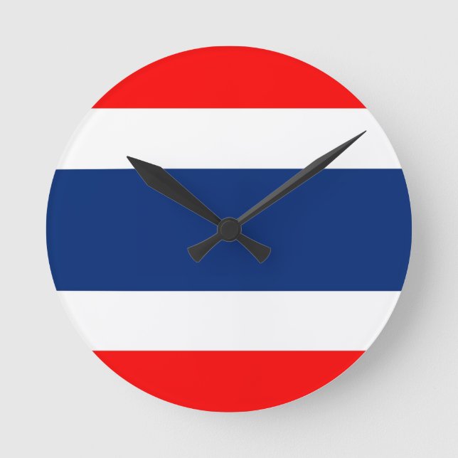 Horloge Ronde drapeau thaïlandais (Recto)