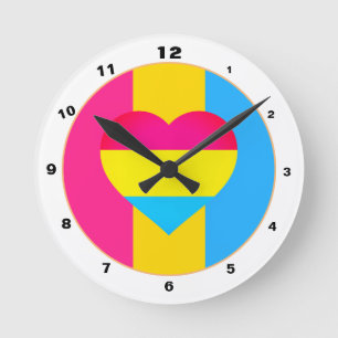 Horloge Ronde Drapeau transexuel et communauté de fierté / drape