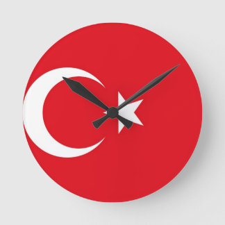 Horloge Ronde Drapeau turc