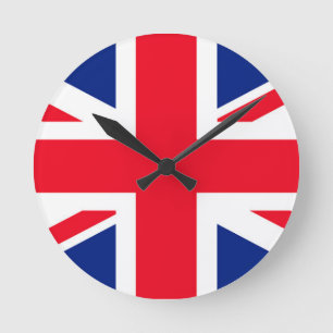 Horloge Ronde Drapeau Union Jack du Royaume-Uni