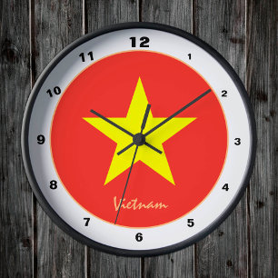 Horloge Ronde Drapeau vietnamien, Vietnam tendance Accueil / des