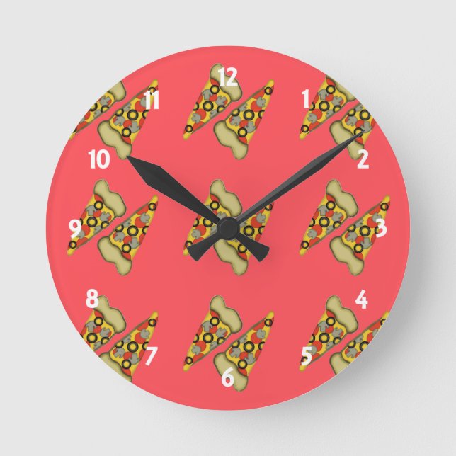 Horloge Ronde Dreaming of Pizza (Recto)