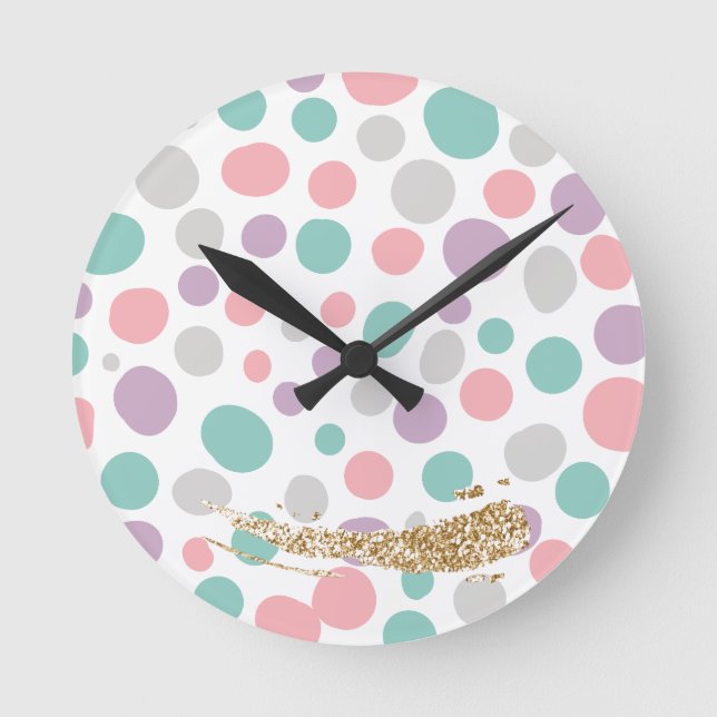 Horloge Ronde 'DreamyPastels' (Recto)
