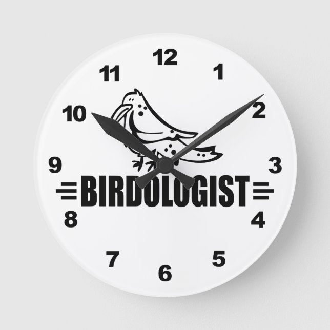 Horloge Ronde Drôle d'oiseau (Recto)