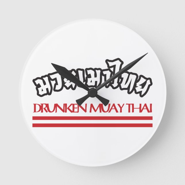 Horloge Ronde Drunken Muay Thai (Recto)