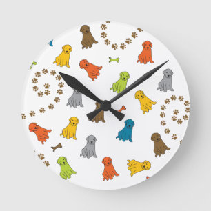 Horloge ronde du chien du Labrador Retriever