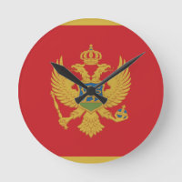 Horloge ronde du drapeau de Chypre