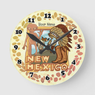 Horloge ronde du Nouveau-Mexique