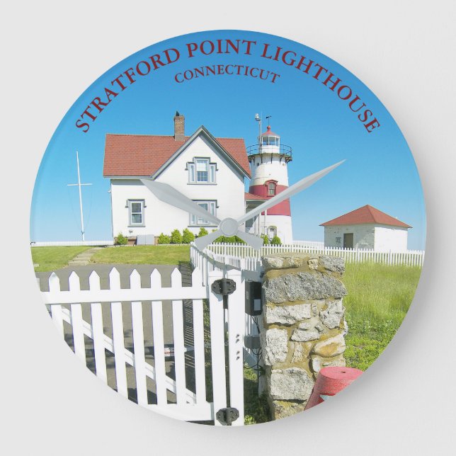 Horloge ronde du phare de Stratford Point (Recto)