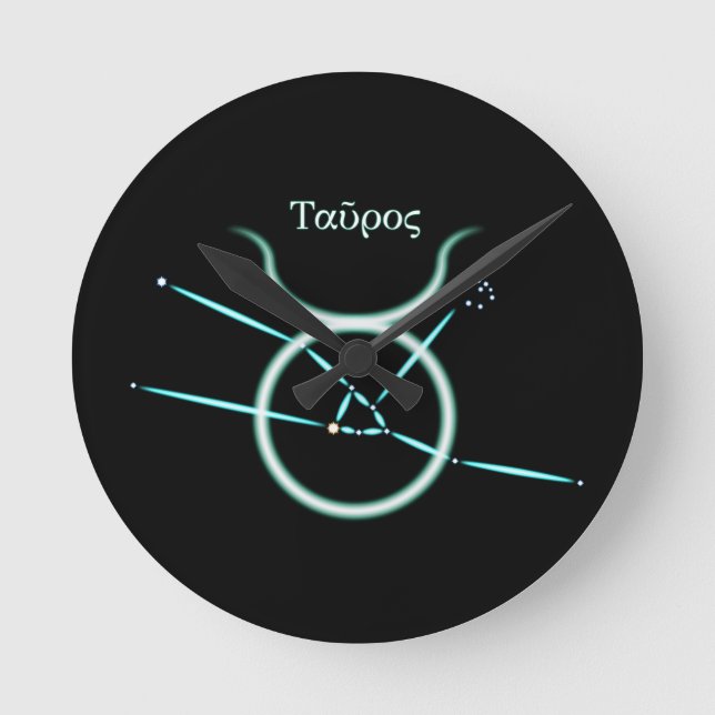 Horloge ronde du Taurus de Constellation Zodiaque (Recto)