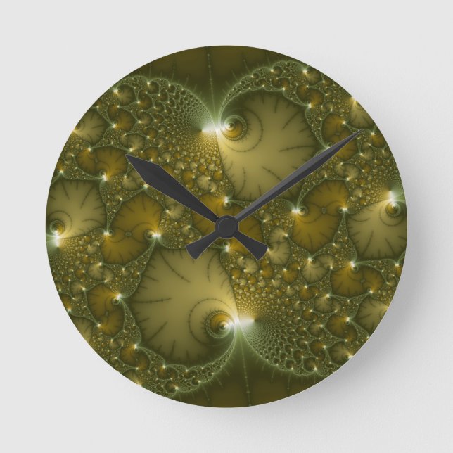 Horloge Ronde Easy Gro Fractals (Recto)