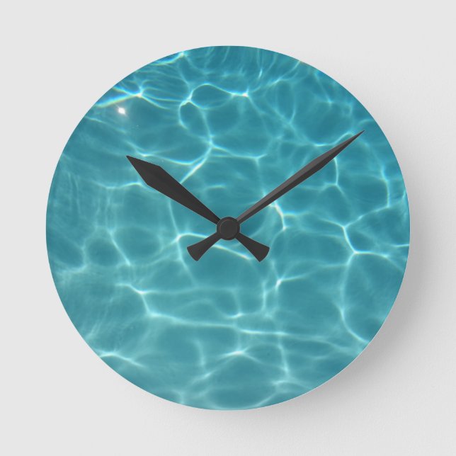 Horloge Ronde Eau De La Piscine (Recto)