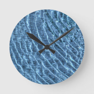 Horloge Ronde Eaux bleues transparentes
