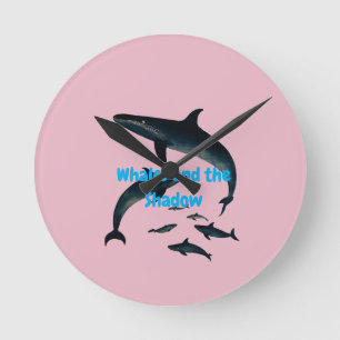 Horloge Ronde Échapper à l'Abîme : Baleines et le T-Shirt de l'O