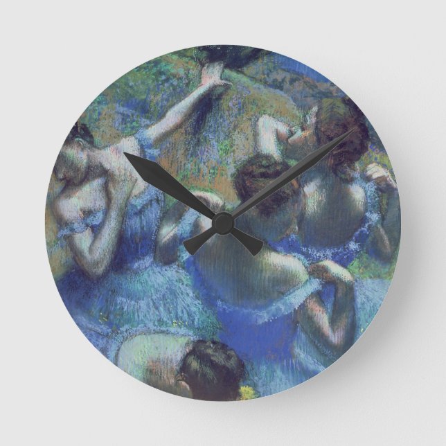 Horloge Ronde Edgar Degas| Blue Dancers, c.1899 (Recto)