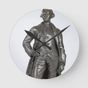 Horloge Ronde Edmund Burke (1729-97) 1865 (bronze)