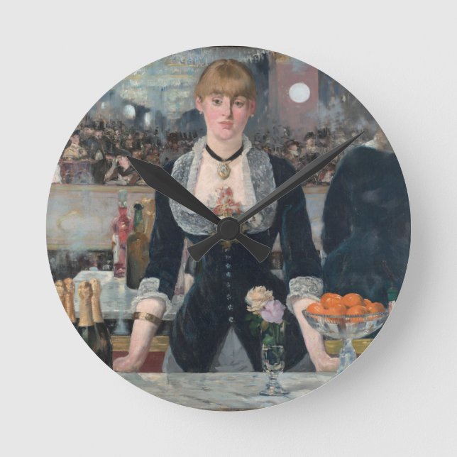 Horloge Ronde Edouard Manet's A Bar (Recto)