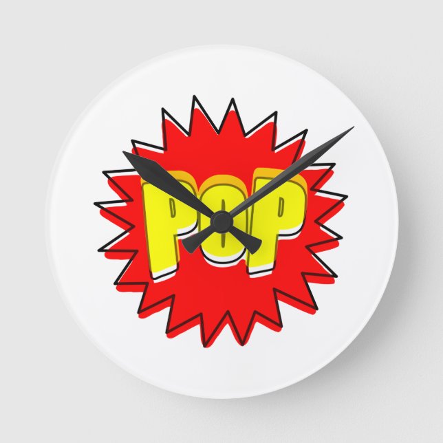 Horloge Ronde Effet sonore de la bande dessinée (Recto)