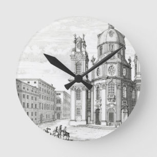 Horloge Ronde Eglise Notre Dame, Salzbourg, Autriche, de 'Ent