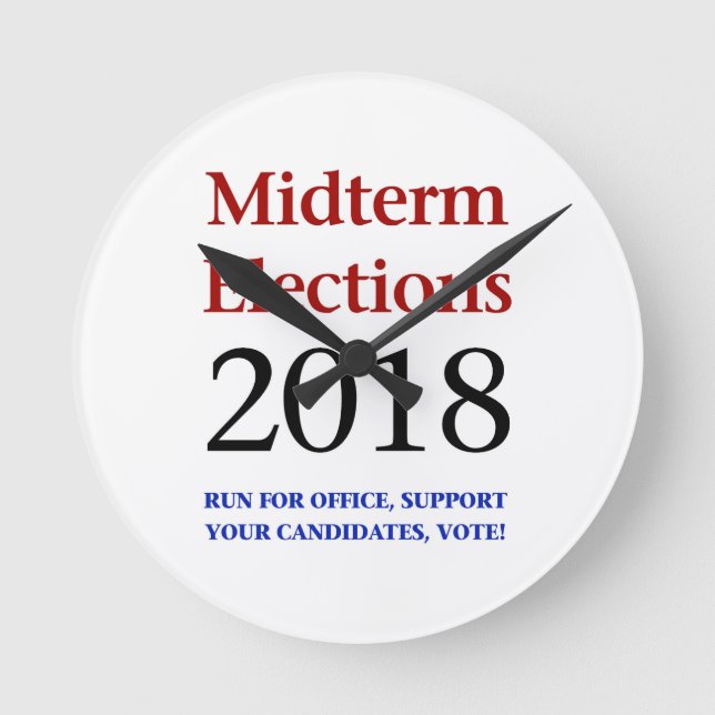 Horloge Ronde Élections de mi-mandat 2018 (Recto)
