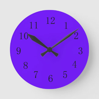 Horloge Ronde Electric Indigo Blue Kitchen Wall Clock