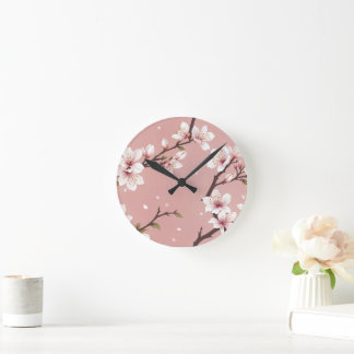 Horloge Ronde Elegant blossoms Clock