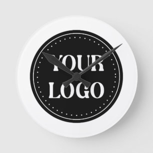 Horloge Ronde élégant, contemporain, poli et personnalisable