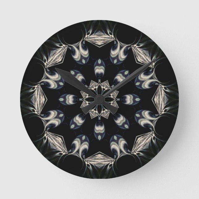 Horloge Ronde Elégant Mandala (Recto)
