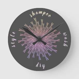 Horloge Ronde Élégant MOdern Hair Styliste Bobby Pin Bloom