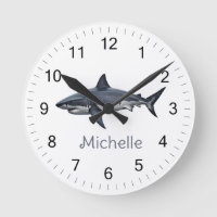 Elégant requin bleu et blanc Poisson Personnalisé