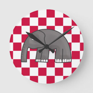 Horloge Ronde éléphant