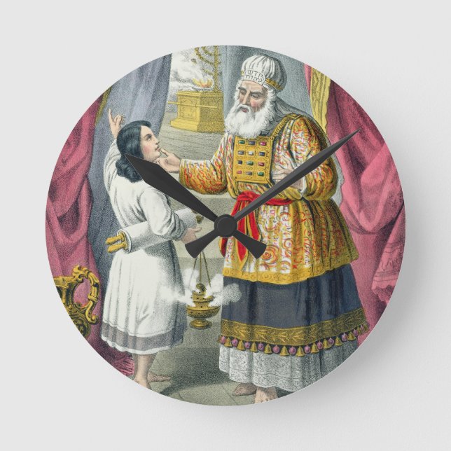 Horloge Ronde Eli Questioning Samuel Concernant la vision, de (Recto)