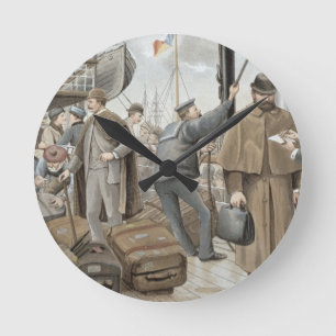 Horloge Ronde Embarquement à Tilbury, de 'P & O Pencillings