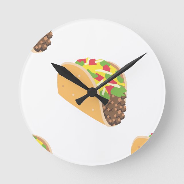 Horloge Ronde emoji taco (Recto)