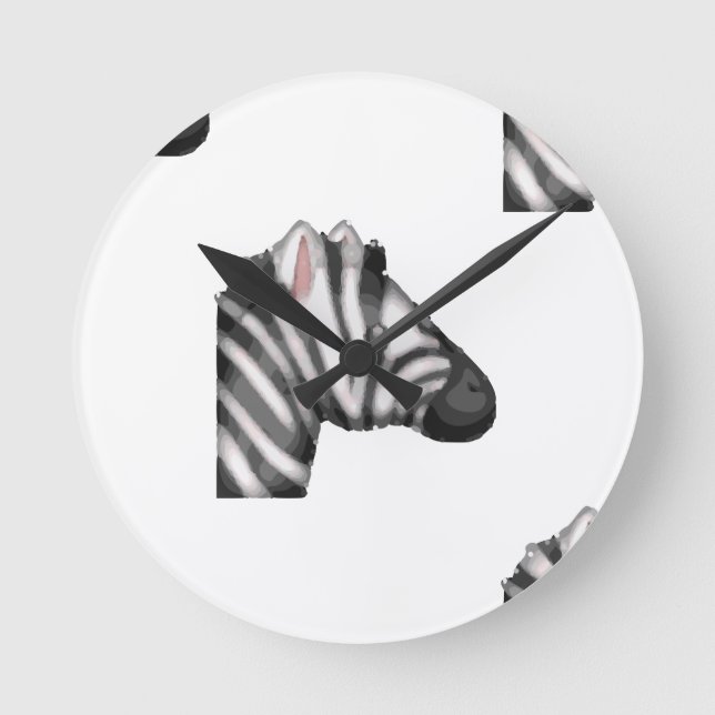Horloge Ronde emoji zebra (Recto)
